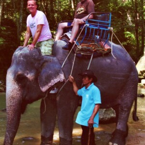 Harry en Piet in Thailand circa 2005